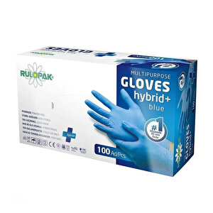 Rulopak PE Gloves Blue Medium 100