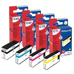 Canon PGI-1500XL Black/Cyan/Magenta/Yellow Multipack Compatible Pelikan Ink Cartridge