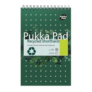 Pukka Recycled Shorthand Pad 160 pages Ruled 128 mm x 203 mm