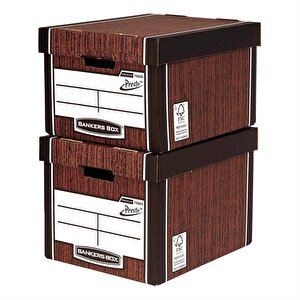 Fellowes Premium 725 Box Woodgrain PK10