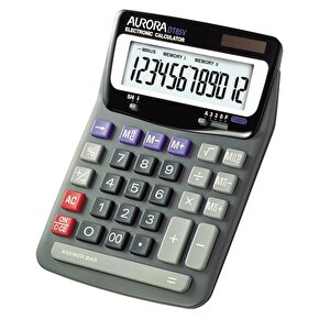 Aurora DT-85V 12-Digit Desk Calculator