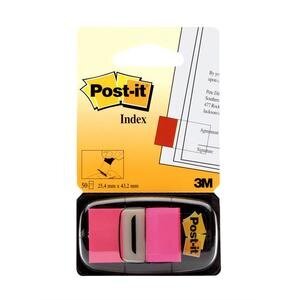 Post-it Index Flags 25 mm x 43.2 mm Medium Pink 50 Tabs