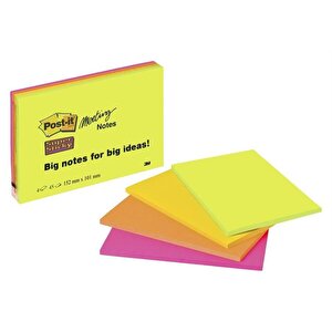 PostIt SSticky Meeting Pad 149x98mm PK4