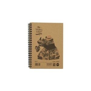 Save The Rhino Recycled A5 Twinwire Hardback Notebook 160 Pages Ruled Pack of 5