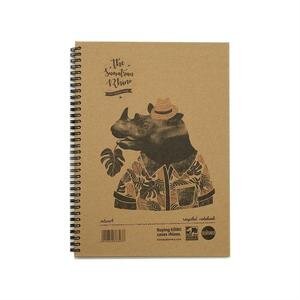 Save The Rhino Recycled A4 Twinwire Hardback Notebook 160 Pages Ruled Pack of 5