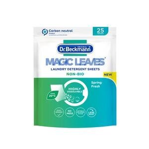Dr. Beckmann Magic Leaves Laundry Detergent Sheets, Non-Bio, Dissolvable Pack of 25