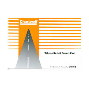 Chartwell A5 Vehicle Defect Reporter Pad 25 Reports in Duplicate