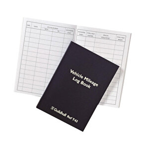 Guildhall Veh Mileage Book 120 Pages Blk