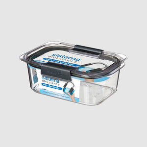 Sistema® Brilliance Medium Rectangle Food Storage Container 920ml 