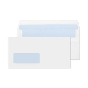 ValueX Wallet Envelope DL Self Seal Window 80gsm White (Pack 1000)