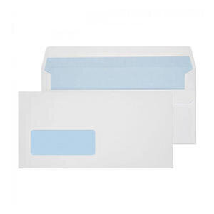 ValueX Wallet Envelope DL Self Seal Window 90gsm White (Pack 1000)