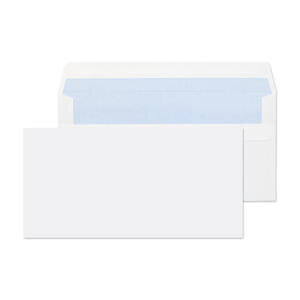 ValueX Wallet Envelope DL Self Seal Plain 90gsm White (Pack 1000)