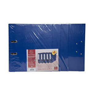 Lever Arch File A4 PP/PP S80mm DBLUE Pk5