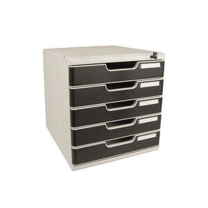 Exacompta Modulo Big Box Lockable Desk Drawers Black