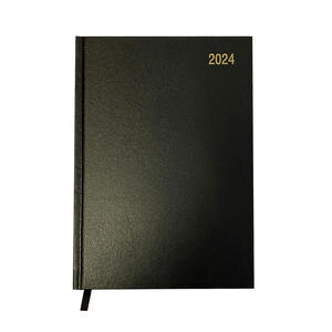 ValueX 2024 A4 Diary Day-Per-Page Black Ribbon Marker