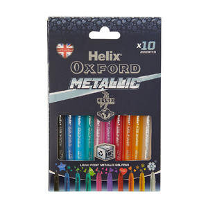 Oxford Pens Metallic Colours Pack of 10