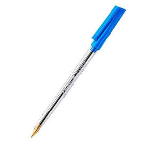 Staedtler 430 Stick Ballpoint Pen 1.0mm Tip 0.35mm Line Blue (Pack 10)
