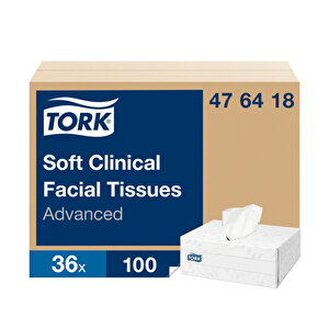 Tork Soft Clncl F Tissue100SheetsWht x36