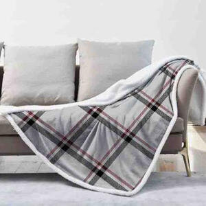 Bauer Luxury Soft Touch Heated Throw Blanket Plaid 120x160