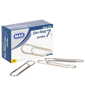 Mas 270 Large Paperclips 70 mm Pack of 25