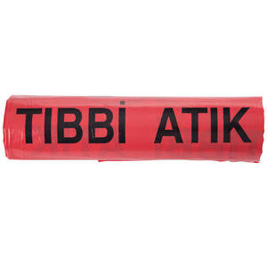 Medical Waste Bin Liner 72 cm x 95 cm Red Single Roll