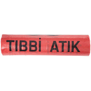 Medical Waste Bin Liner 80 cm x 110 cm Red Single Roll