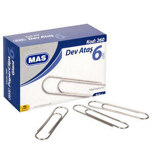 Mas 260 No. 6 Paperclips 60 mm Pack of 30