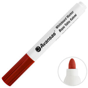 Avansas 906 Whiteboard Marker 4 mm Round Tip Red
