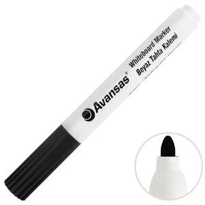 Avansas 906 Whiteboard Marker 4 mm Round Tip Black