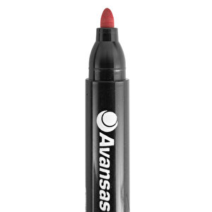 Avansas 907 Marker Pen Round Tip Red