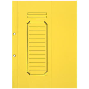 Avansas A4 Transfer File Half Cover Yellow Pack of 25