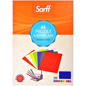 Sarff Binding Covers PVC 160 micron Dark Blue A4 Pack of 100