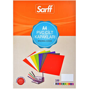 Sarff Binding Covers PVC 160 micron White A4 Pack of 100