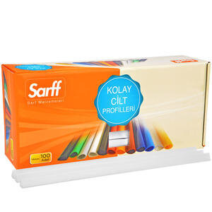 Sarff Plastic Slide Binders 15 mm Clear Box of 100