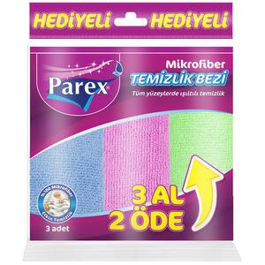 Parex Microfibre Comfort Cleaning Cloth 3 for 2