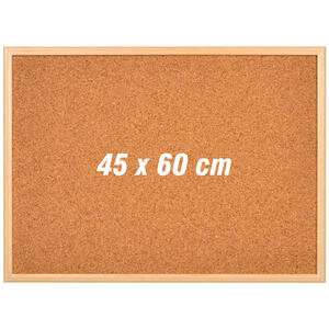 Avansas Cork Noticeboard Wood Frame 45 cm x 60 cm