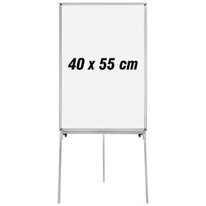 Avansas Non-Magnetic Easel Whiteboard, Height-Adjustable Tripod Stand, Pen Tray, Metal Trim 40 x 55 cm
