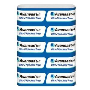 Avansas Soft Ultra Z-Fold Hand Towel 2-ply 200 Sheets 23 cm x 24 cm Case of 12