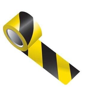 Hazard Warning Tape Yellow/Black 500 m
