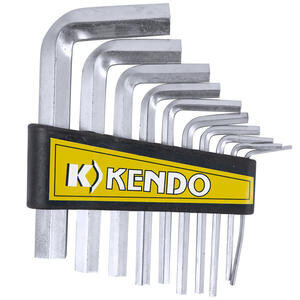 Kendo 100 mm 10-Piece Allen Keys Set