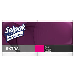 Selpak Professional Extra Napkin 30 x 30 cm White 200 Sheets