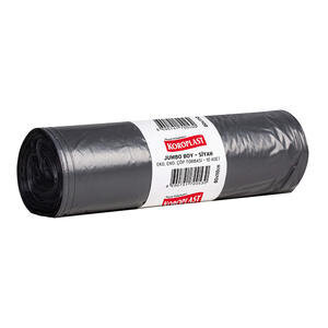 Koroplast Eco Medium Duty Bin Liner 90 L Black 80 cm x 110 cm Pack of 10