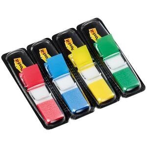 Post-it Index Flags 12 mm x 43.2 mm Small Red/Blue/Green/Yellow 140 Tabs (35 of each colour)