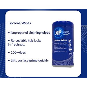 AF Isoclean Wipes Tub 100