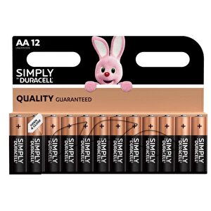 Duracell Simply AA Batteries PK12