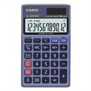 Buy Casio SL-320TER 12-Digit Pocket Calculator Blue