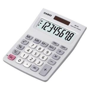 Casio MX-8B 8-Digit Desk Calculator White