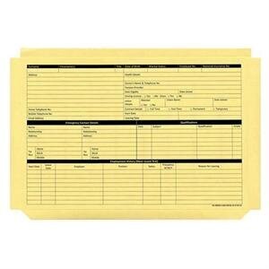 Custom Forms Personnel Wallet Yellow Pack of 50