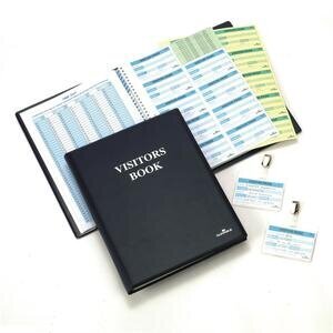 Durable Visitor Book 300 with 100 Badge Refill 60 x 90 mm