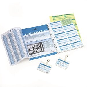 Visitor Book 300 Badge Refill 60x90mm